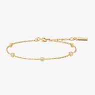 Ania Haie Starlit Drops Gold Plated Cubic Zirconia Bracelet B074-02G
