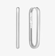 Ania Haie Vogue Maven Sterling Silver Oversized U Shaped Hoop Earrings E062-07H