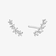 Ania Haie Miss Twinkle Sterling Silver Cubic Zirconia Climber Stud Earrings E056-02H