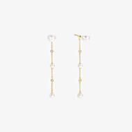 Ania Haie Luna Gaze Gold Plated Shell Pearl Drop Stud Earrings E075-11G