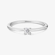 Ania Haie Sunny Sparkler Sterling Silver Cubic Zirconia Stacking Ring R064-01H