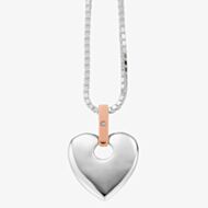 Clogau Silver 9ct Rose Gold Cariad Pendant SCA010
