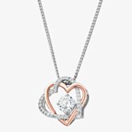 Clogau Forever Yours White Topaz Heart Pendant Necklace 3SAMH0091