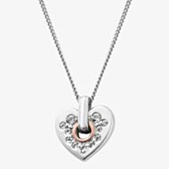 Clogau Cariad Sparkle Small Heart Pendant Necklace 3SCRS0193