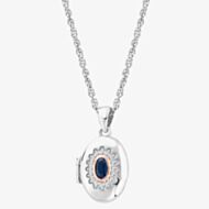 Clogau Princess Diana Sapphire Locket Necklace 3SLDD0072