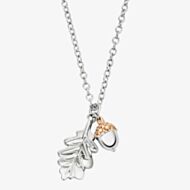 Clogau Royal Oak Leaf Pendant Necklace 3SROY912