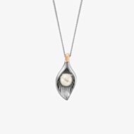 Clogau Beachcomber Two Tone Pearl Shell Pendant Necklace 3SLYV0790