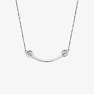 Clogau Tree Of Life Insignia Silver Curve Necklace 3STOL0225