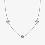 Clogau Two Colour Natures Wonder Forget Me Not Necklace 3SNWO960