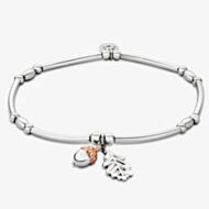 Clogau Royal Oak Leaf Affinity Bead Bracelet 3SROY911
