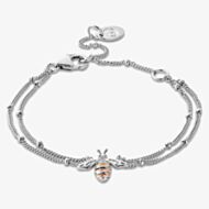 Clogau Honey Bee Double Chain Bracelet 3SHNB0134
