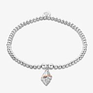 Clogau Silver & 9ct Rose Gold Sounds Of The Sea Shell Bracelet 3SBCH0752