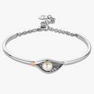 Clogau Natures Wonder Two Tone Pearl Shell Bangle Bracelet 3SLYV0793