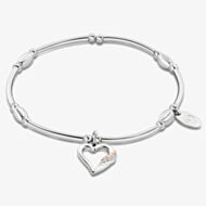 Clogau Past Present Future Silver Topaz Heart Affinity Bracelet 3SPPF0646