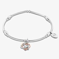 Clogau Always In My Heart Silver Topaz Heart Affinity Bracelet 3SAFF0361