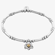 Clogau Silver 9ct Rose Gold Daffodil Affinity Bead Bracelet 3SBBR14S