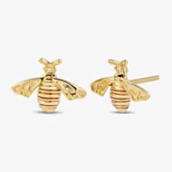 Clogau 9ct Gold Natures Wonder Honey Bee Stud Earrings GHBE836
