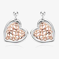 Clogau Welsh Royalty Heart Earrings 3SWHHE2