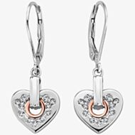 Clogau Cariad Sparkle Heart Earrings 3SCCE01