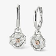 Clogau Silver & 9ct Rose Gold Nos Da Dropper Earrings 3SNDA0720