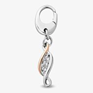 Clogau Insignia Past Present Future Topaz Charm 3SPPF0781