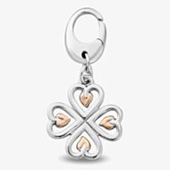 Clogau Insignia Two Tone Heart Charm 3STLH0780