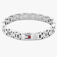 Tommy Hilfiger H-Link Silver Tone Stainless Steel Bracelet 2790682