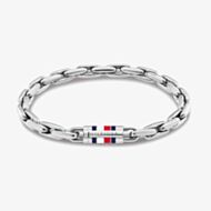 Tommy Hilfiger Stainless Steel Rectangle Belcher Chain Bracelet 2790749