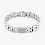 Tommy Hilfiger Oxford Stainless Steel ID Bar Link Bracelet 2790731