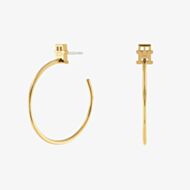 Tommy Hilfiger Monogram Hoop Gold plated Earrings 2780720