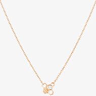 Rose Gold Plated Cubic Zirconia Tiny Bee Necklace BF1-RGP-CZ
