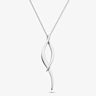 Kit Heath Sterling Silver Entwine Twine Twist Necklace 90223RP