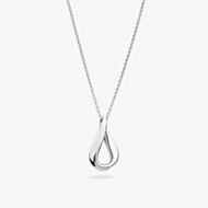 Kit Heath Sterling Silver Serenity Dainty Loop Necklace 91182RP