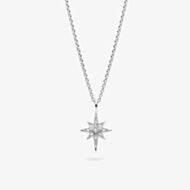 Kit Heath Silver Celeste North Star Petite Necklace 90455CZ