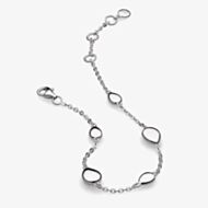 Kit Heath Sterling Silver Coast Pebbles Station Bracelet 70197RP