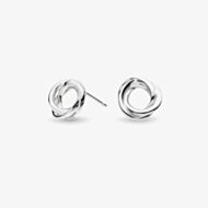 Kit Heath Sterling Silver Bevel Trilogy Stud Earrings 4169RP