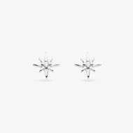 Kit Heath Silver Celeste North Star Petite Stud Earrings 30455CZ