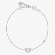 Emporio Armani Sterling Silver & Cubic Zirconia Heart Bracelet EG3647040
