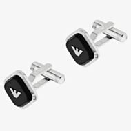 Emporio Armani Black Diamond Logo Cufflinks EGS3385040