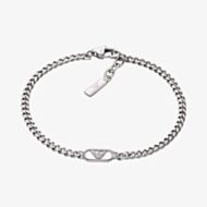 Emporio Armani Mens Stainless Steel Logo Bracelet EGS3247040