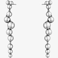 Georg Jensen Moonlight Grapes Long Dropper Sterling Silver Earrings 10019040