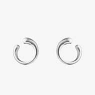 Georg Jensen Mercy Sterling Silver Swirl Earrings 10015149