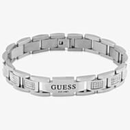 Guess Frontiers Silver-Tone Crystal Bracelet UMB01342ST