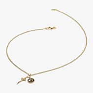 Guess South Alameda Gold Plated Sword & Coin Pendant JUMN04023YGBK