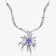 Fei Liu Carpe Diem Silver Crystal Crossette Necklace CAR-925R-103-SWCZ