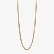 Fred Bennett Gold Tone Stainless Steel Plate Curb Chain N4648