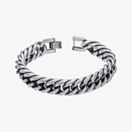 Fred Bennett Oxidised Heavy Weight Foxtail Chain Bracelet B5454