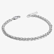 Fred Bennett Stainless Steel Smaller Fit 7 Inch Wheat Chain Bracelet B5646