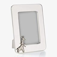 D For Diamond Silver Giraffe 4x6 Inch Photo Frame Y424