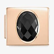 Nomination Glam Rose Oval Black Cubic Zirconia Charm 230604/10